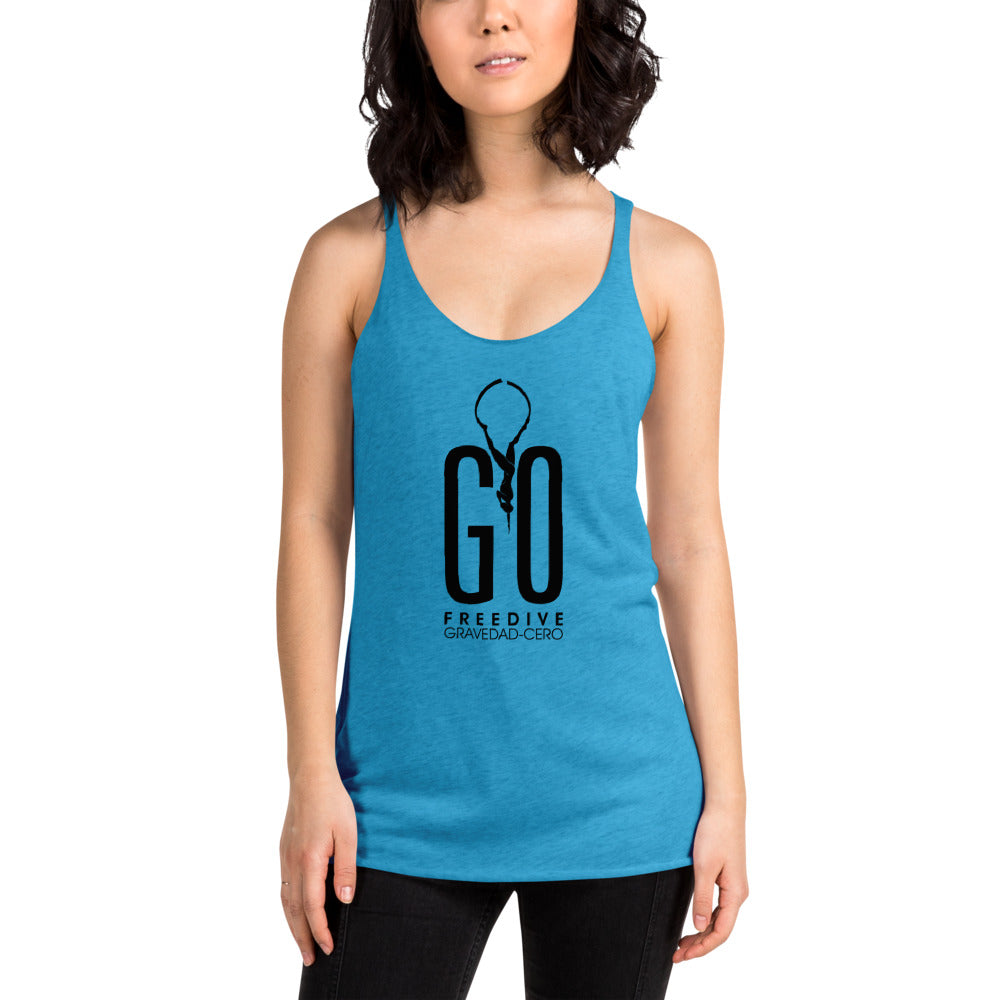 Freedive G0 Vintage Turquoise Women's Racerback Tank