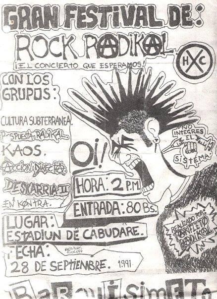 Deskarriados concierto en cabudare 1991