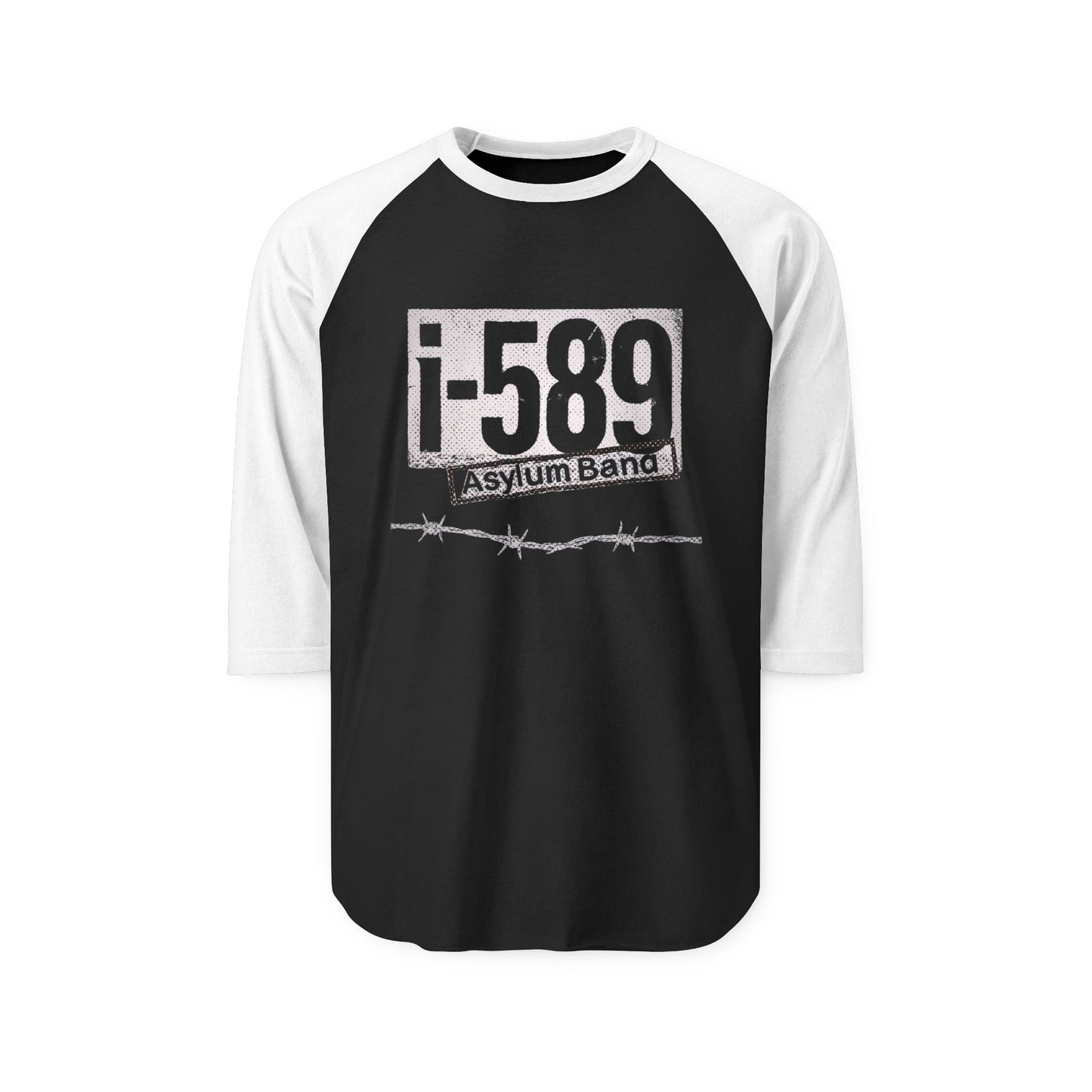I589 Asylum Band Unisex Raglan Shirt