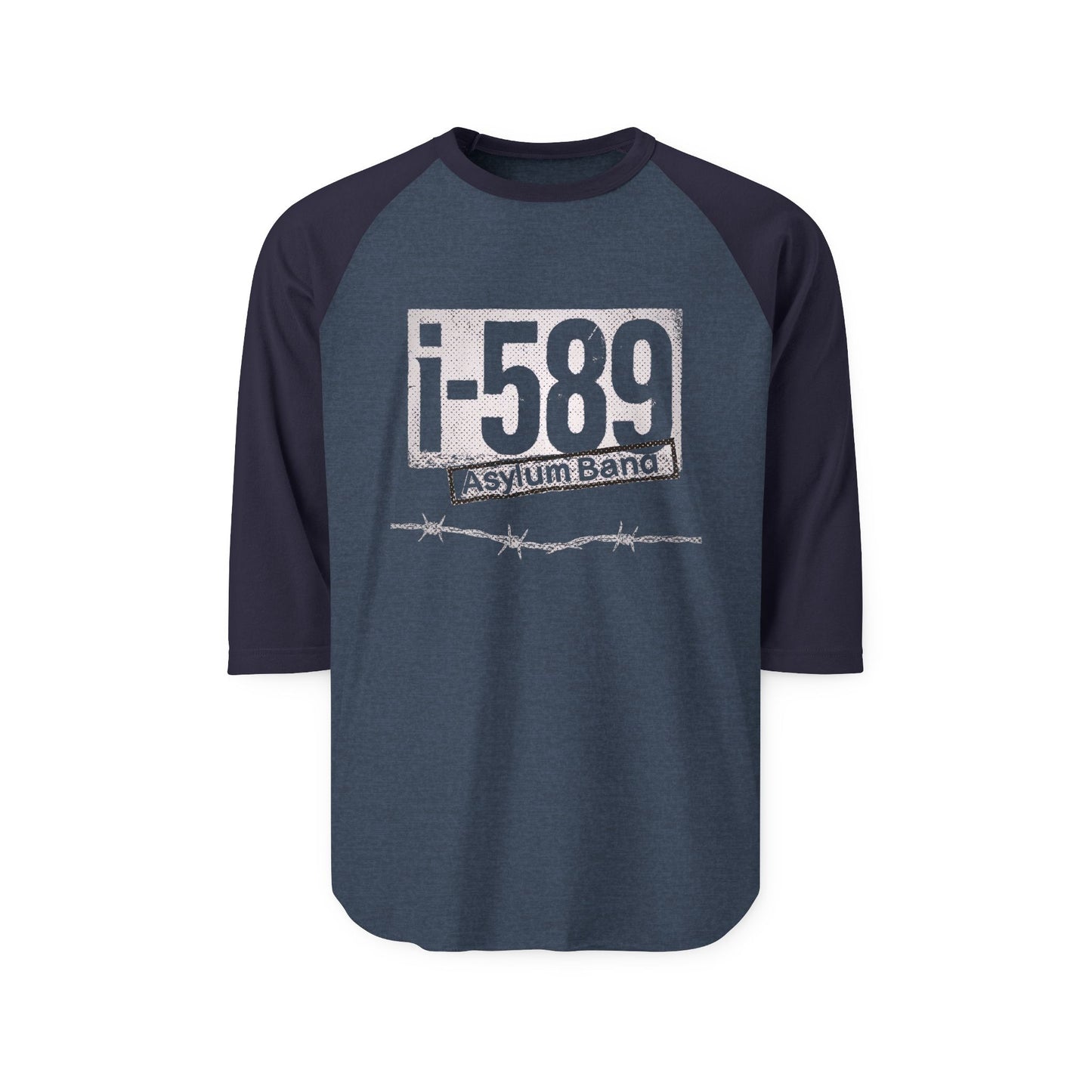 I589 Asylum Band Unisex Raglan Shirt