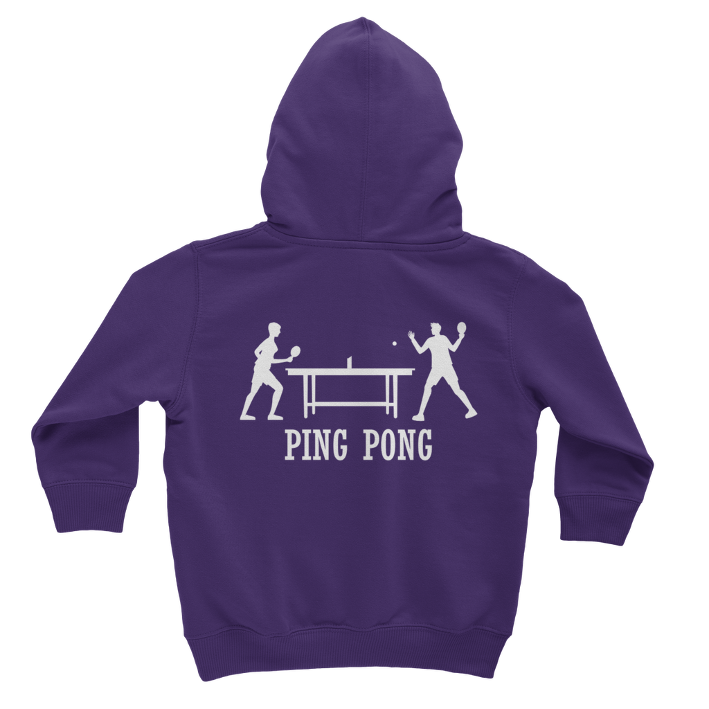 After School Dreams Ping Pong Purple Kids Hoodie