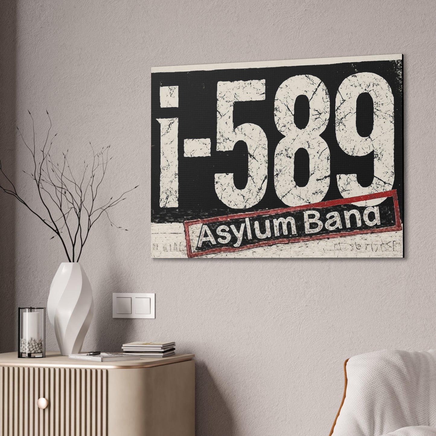 I589 Asylum Band Canvas Art Print