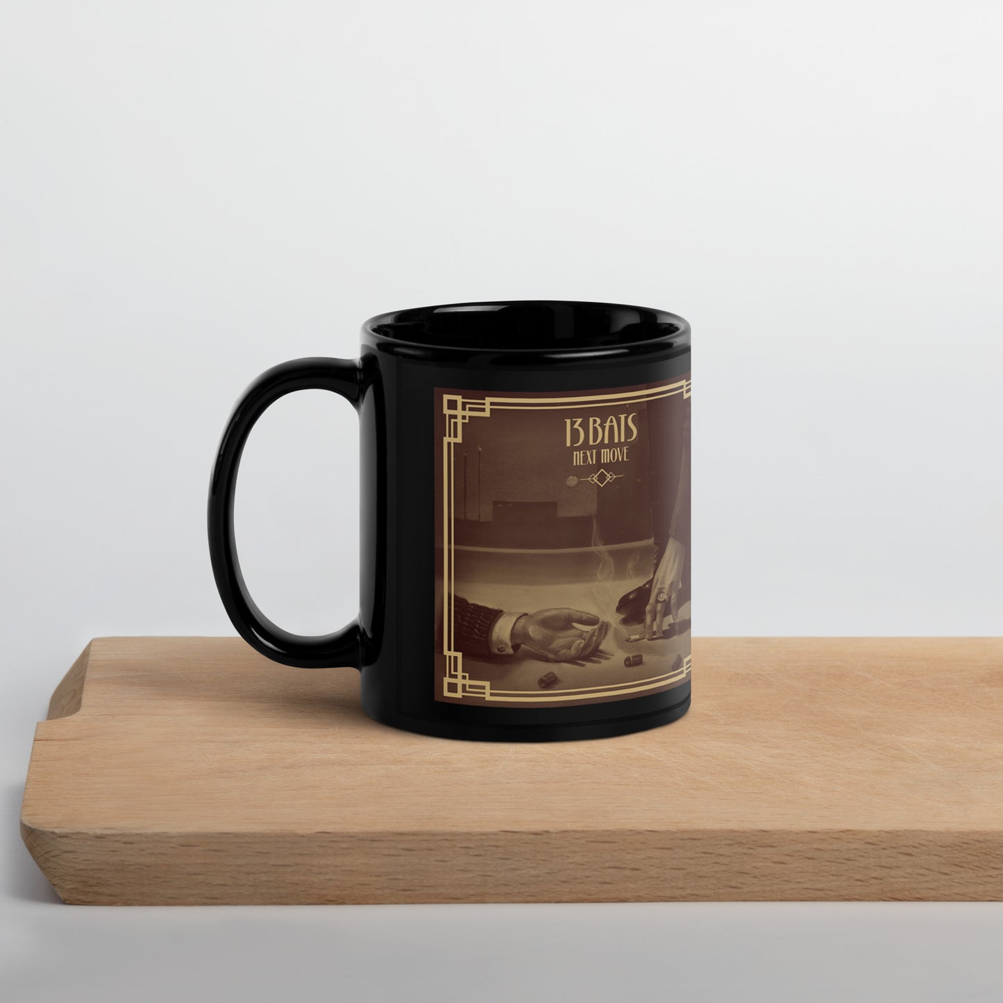 13 Bats Next Move Black Mug