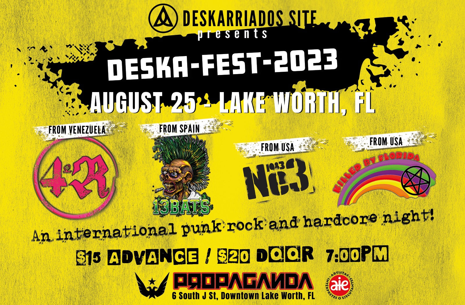 Deska Fest 2023 Propaganda Venue Lake Worth Florida