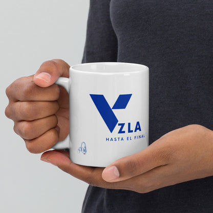 Taza blanca Vzla con Maria Corina hasta el final