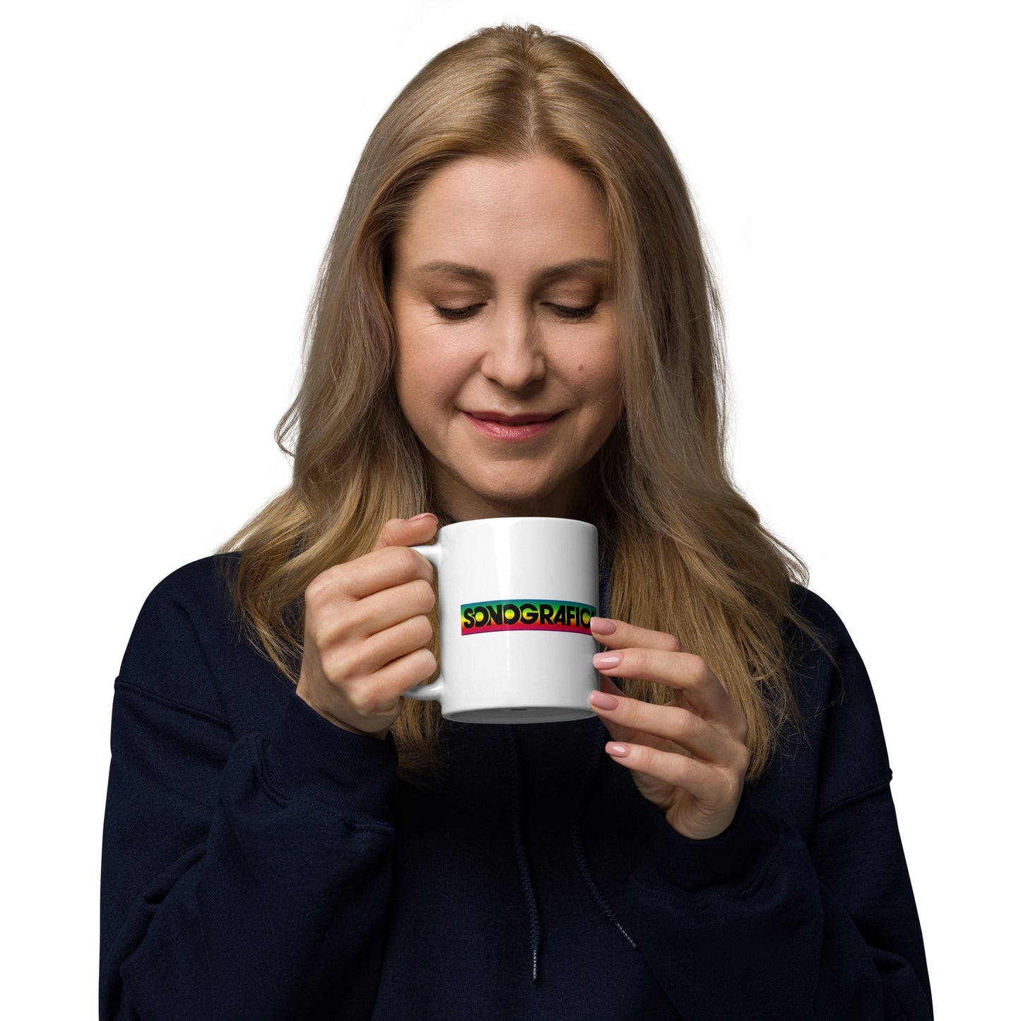 Taza blanca Sonografica classic
