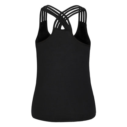 Women's Star Criss Cross Back Tank Top