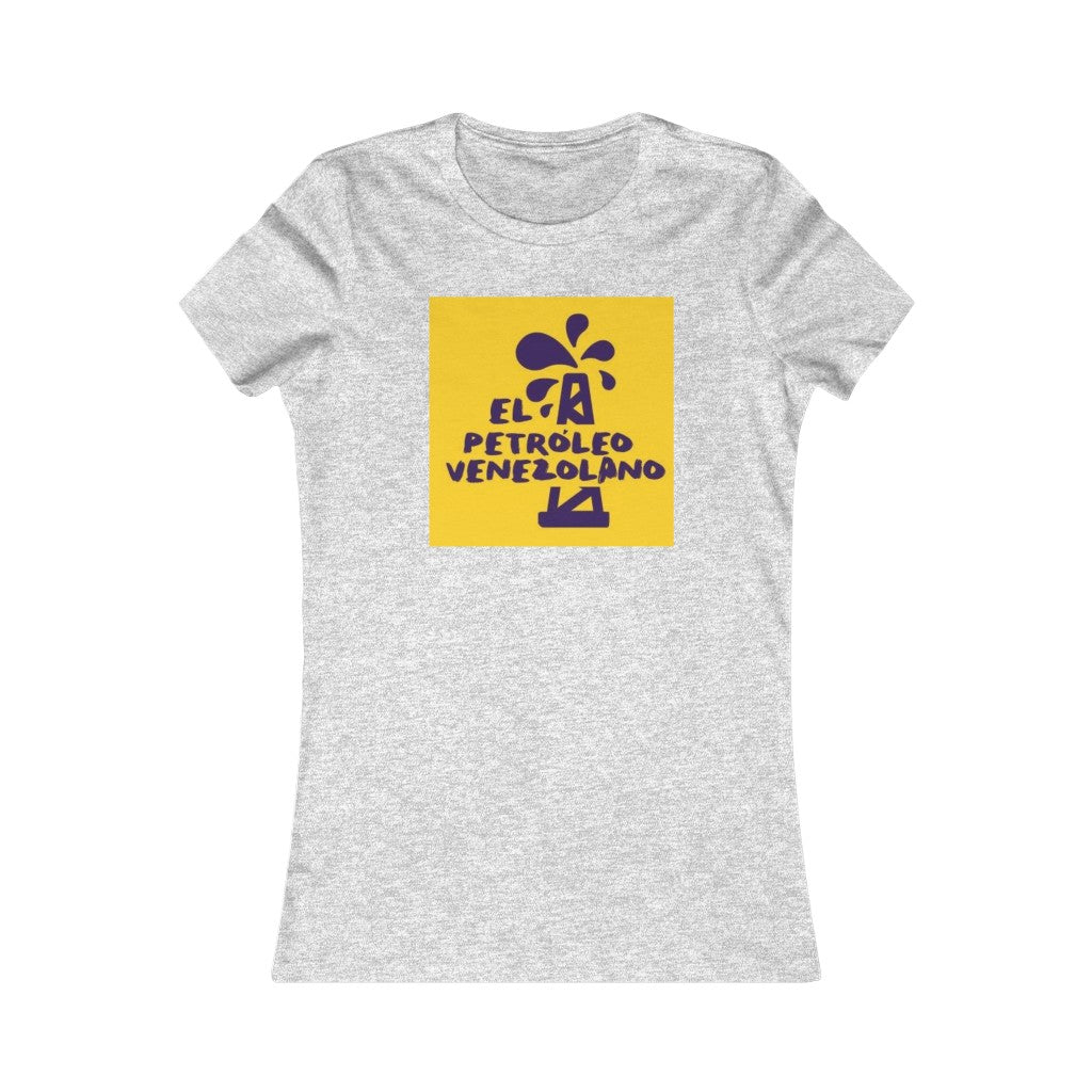 Camiseta Mujer El Petróleo Venezolano Mustard