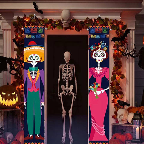 Halloween Skeleton Banner
