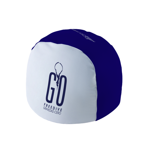 Freedive G0 White Blue Unisex Sports Swim Cap