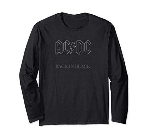 AC/DC - Back in Black Album Artwork Long Sleeve T-Shirt