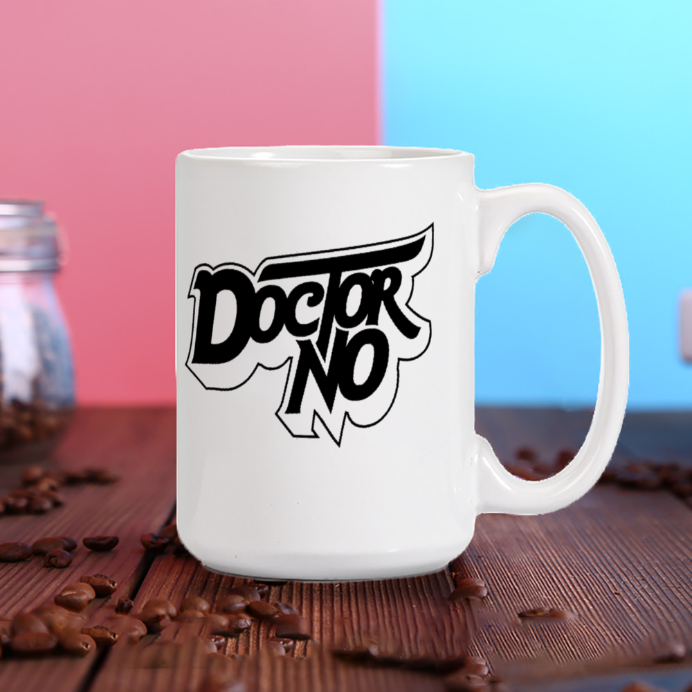 Doctor No White Ceramic Coffee Mug