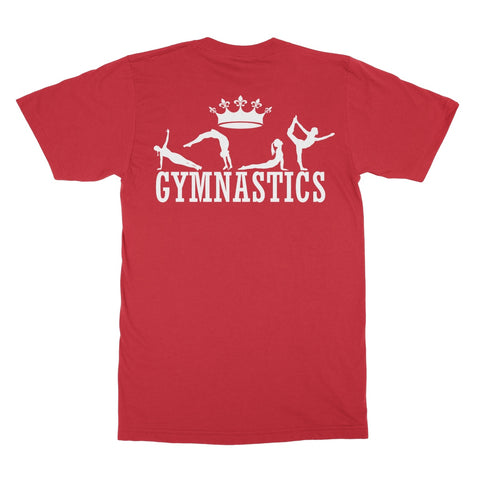 After School Dreams Gymnastics Red Adult T-Shirt