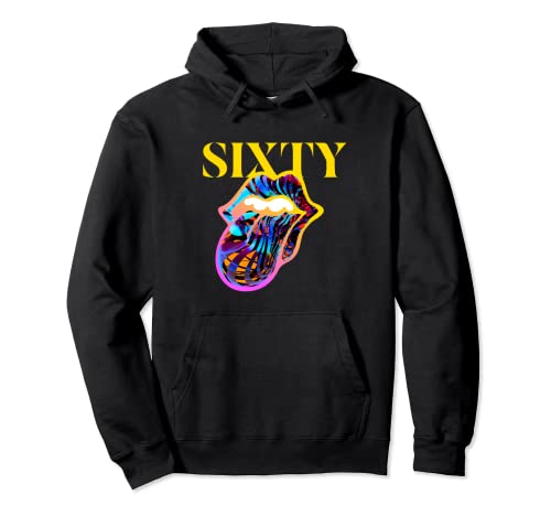 Official Rolling Stones Sixty Tongue Pullover Hoodie