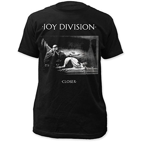Impact Joy Division Closer Print Men's Slim Cotton Shirt Small Black
