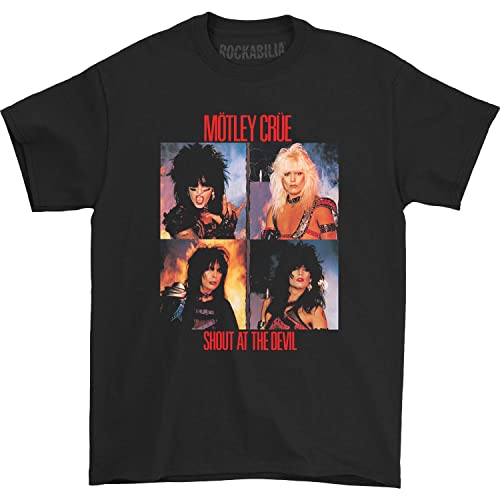 Impact Merchandising Mötley Crüe Panels Adult tee (Large) Black