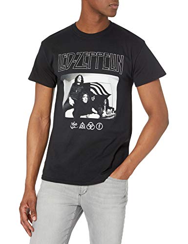 Led Zeppelin Men's Zoso T-Shirt, Black, Small