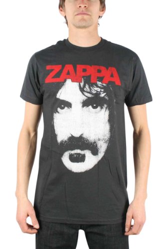 Impact Men's Frank Zappa Photo Jersey T-Shirt, Coal, Small
