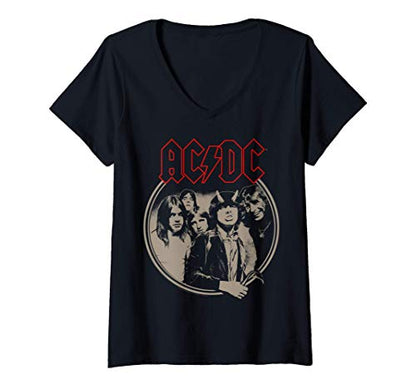 Womens AC/DC - Framed V-Neck T-Shirt
