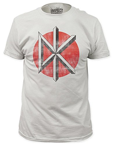 Dead Kennedys Distressed Logo T-Shirt - White(Medium)