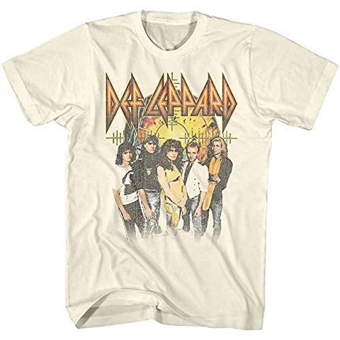 Def Leppard 80s Heavy Metal Band Rock n Roll Whole Crew Adult T-Shirt Tee