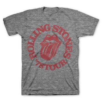 Rolling Stones 78 Tour Circle Heather T-Shirt Heather Medium