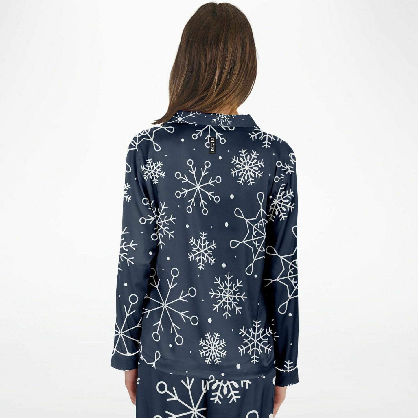 ERA Satin Pajama Blue Snowflakes