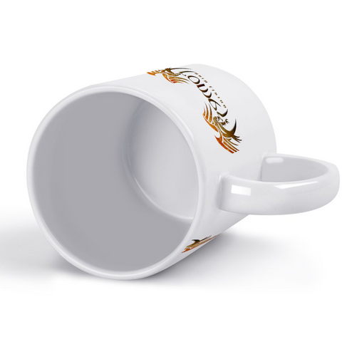 Promesa White Ceramic Coffee Mug 15 Oz