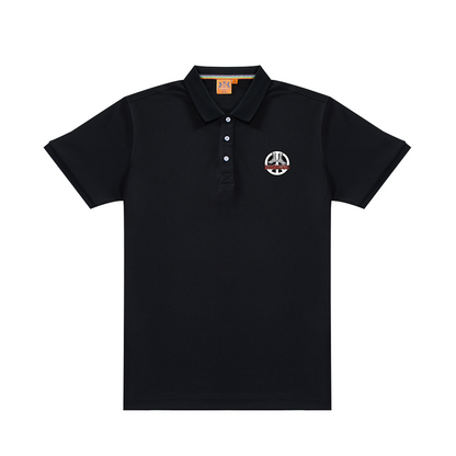 Deskarriados Classic Logo Men's Black Polo Shirt