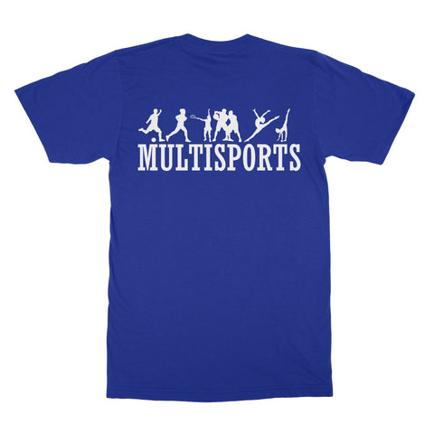 After School Dreams Multisports Royal Adult T-Shirt