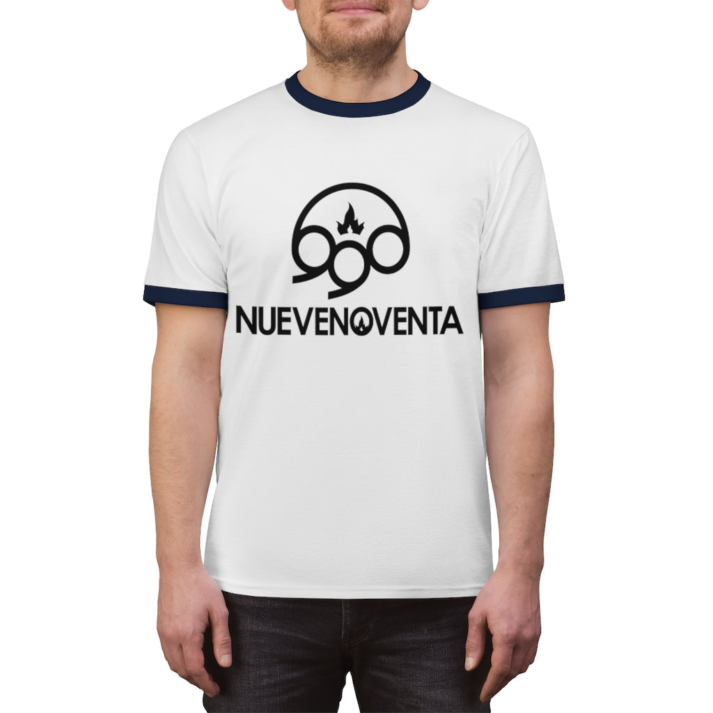 Camiseta Ringer NueveNoventa Banda de Rock Unisex