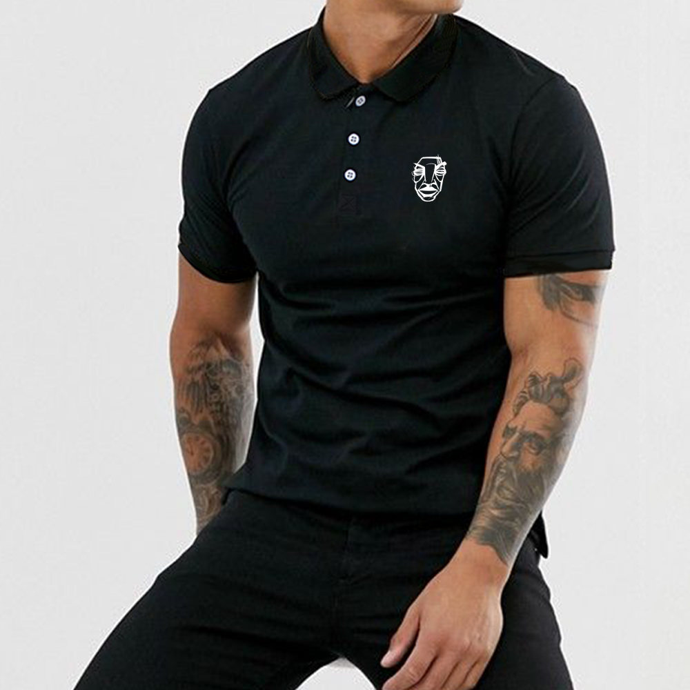 Buisy Men's Black Classic Polo Shirt