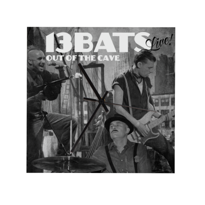 13 Bats Out Of The Cave Live Wall Clock