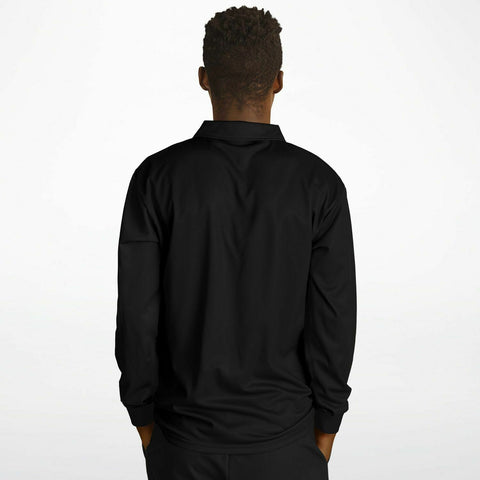 DESKA Clothin Polo T Shirt Long Sleeve Black
