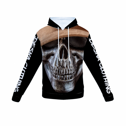 Skull with Hat Hoodie