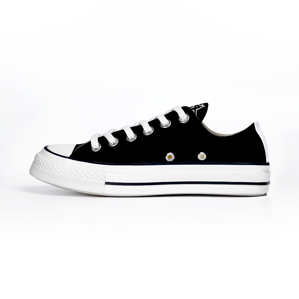 Trauma Black Low-top slip-on shoes