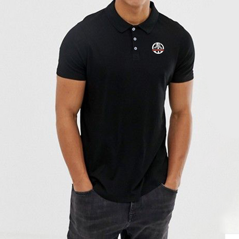 Deskarriados Classic Logo Men's Black Polo Shirt