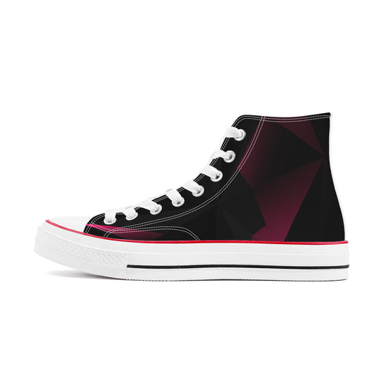 DESKA High Top Shoes Black Pink Glints