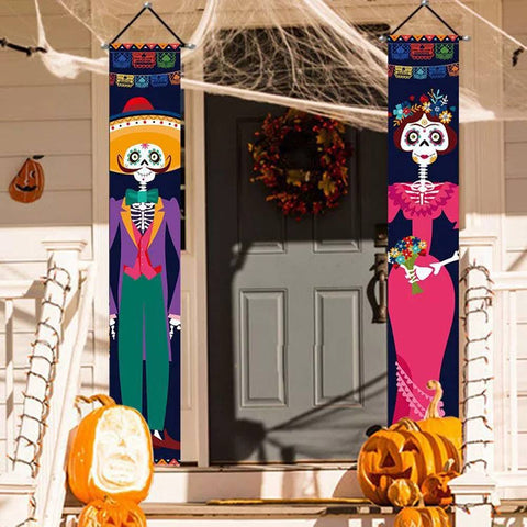 Halloween Skeleton Banner
