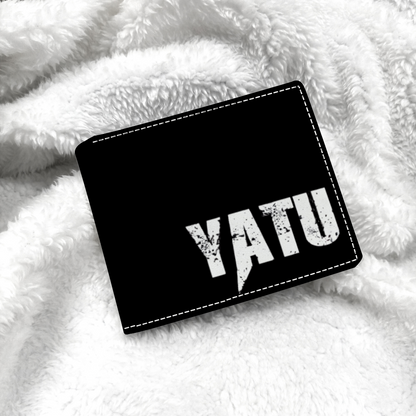 Yatu Black Leather Pocket Wallet