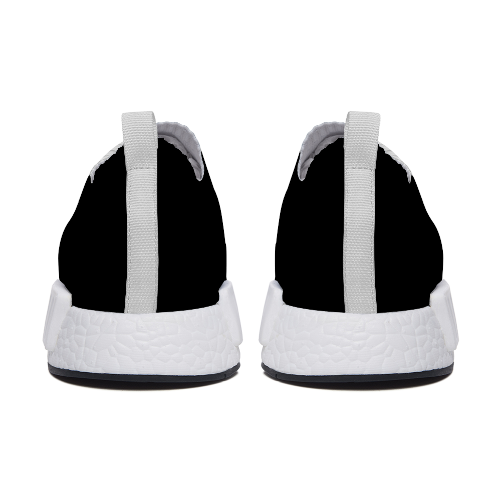 Trauma Skull Black Unisex Slip-On Leisure Shoes