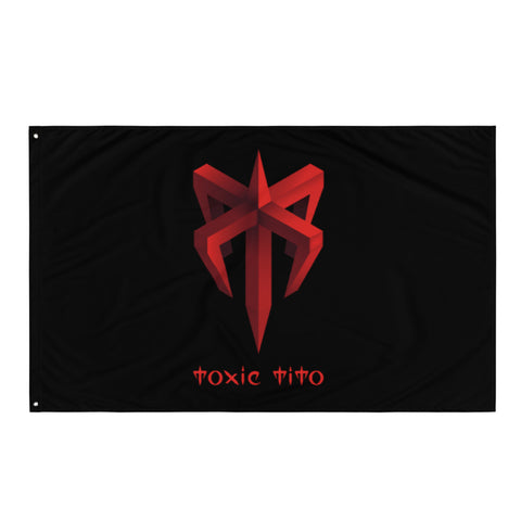 Toxic Tito Classic Logo Black Flag
