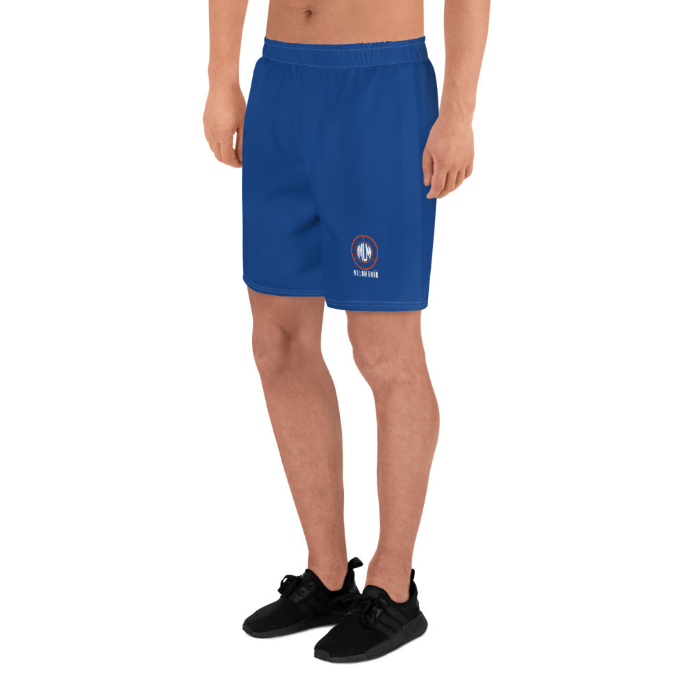 Melomania Men's Athletic Long Shorts Royal Blue