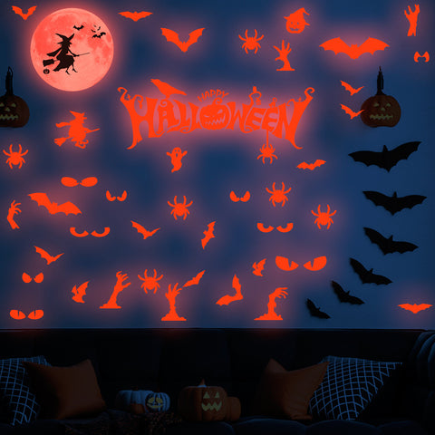 Halloween Nightglow PVC Stickers