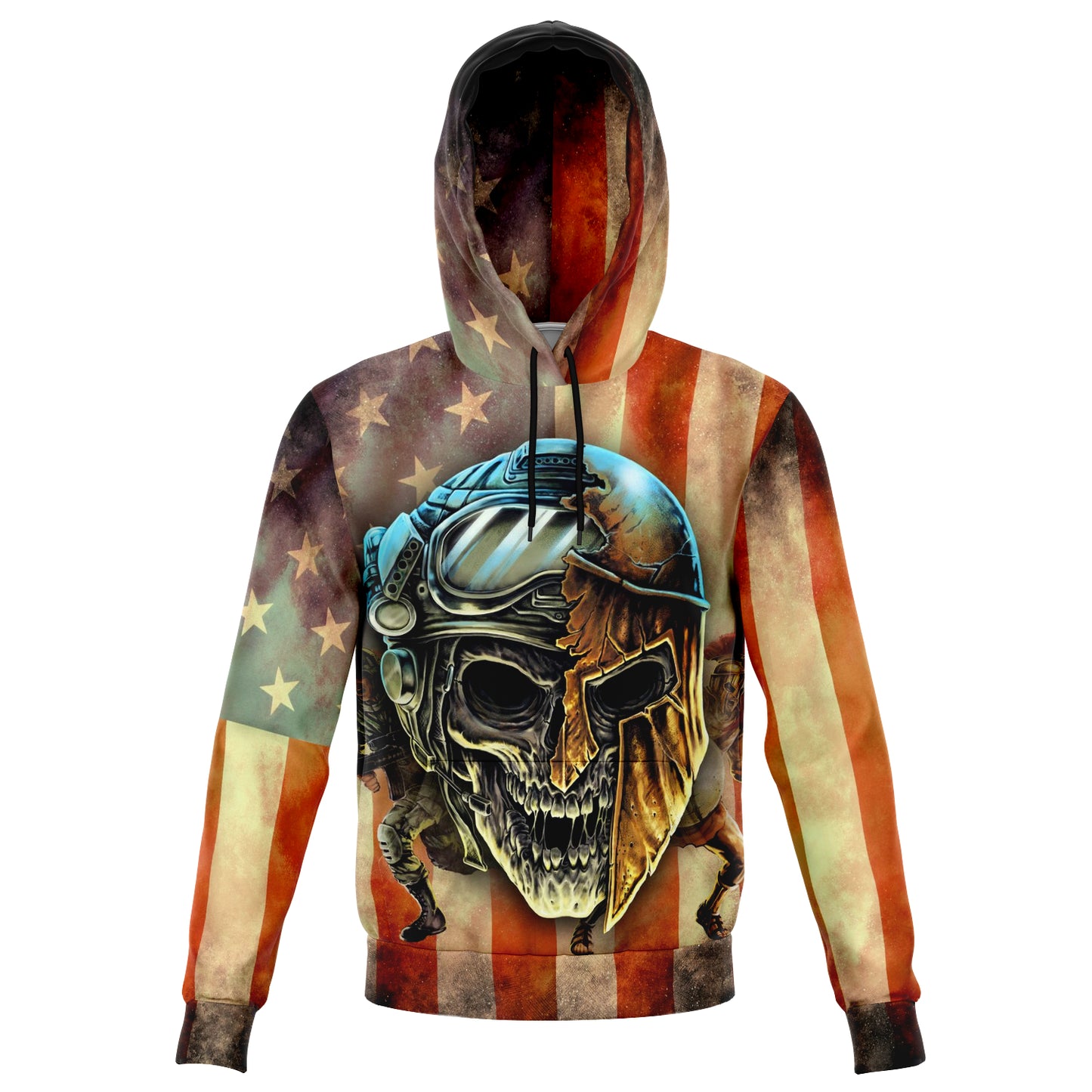 Deska American Flag Skull Hoodie