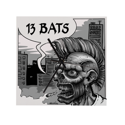 13 Bats Punk WB Wall Clock