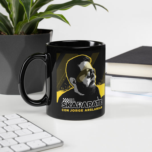 El Skaparate Face Black Glossy Mug