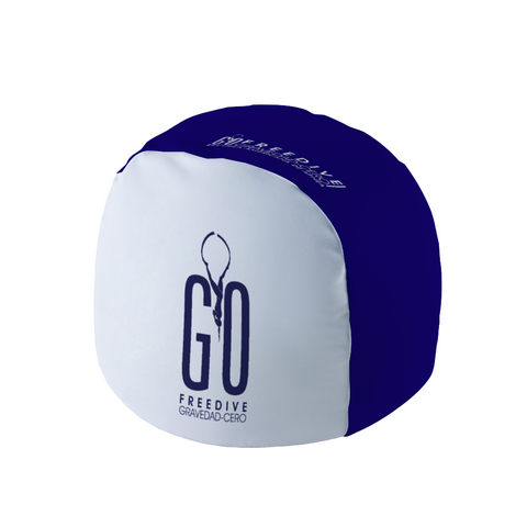 Freedive G0 White Blue Unisex Sports Swim Cap