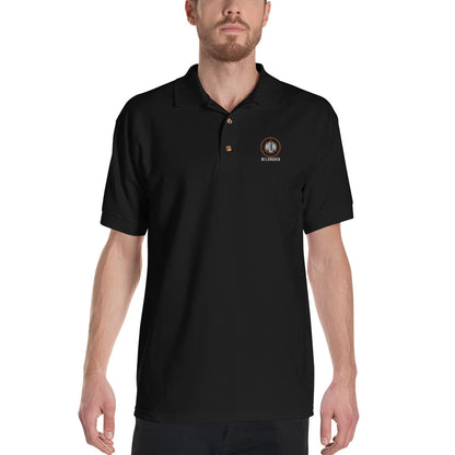 Melomania Embroidered Polo Shirt Black