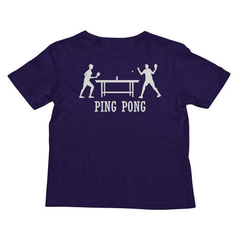 After School Dreams Ping Pong Purple Kids T-Shirt